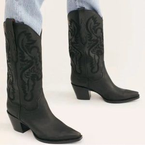 Jeffrey Campbell Dagget Western Boots Black (Sz 7.5)